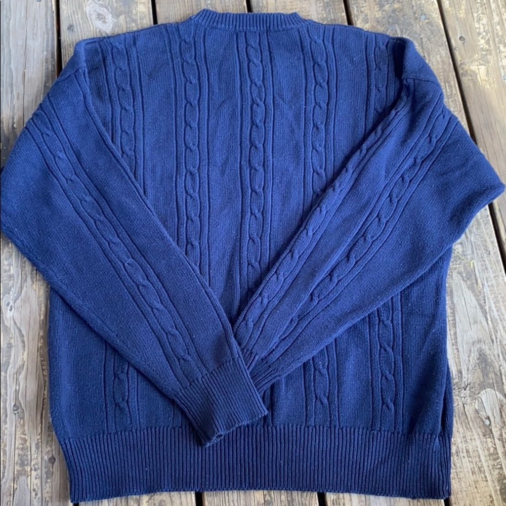Vintage Nautica blue sweater for men size large - Picture 3 of 7